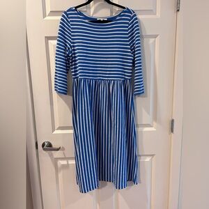 Blue and White Striped 100% Cotton Dress, Tom Tailor Denim